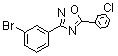3-(3-bromophenyl)-5-(3-chlorophenyl)-1,2,4-oxadiazole